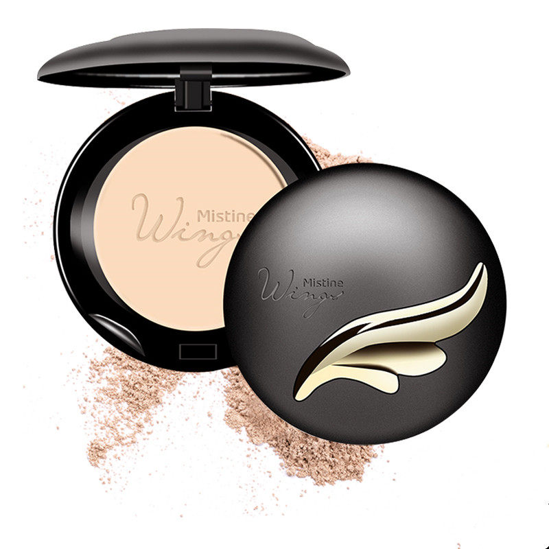 Thailand Mistine Plume Pink Cake Set Makeup Flawless Moisturizing White Moisturizing Control Oil Ceramic Powder Cake