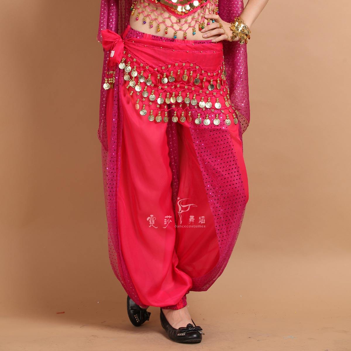 Neon Belly Leather Dance Highlights Pants Under pants Indian dance pants Belly Dance Pants New Snowspun Dance Pants-Taobao