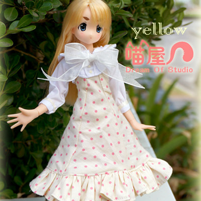 (Meowhouse) Women's Academy-Yellow Uniform azone licca cloth blythe