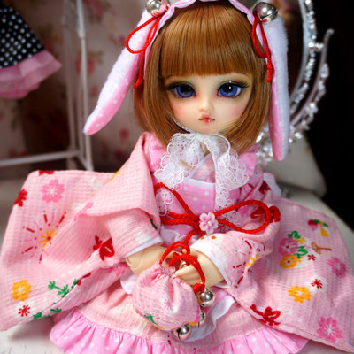 (Meow House) Moon Rabbit Maid Kimono Kimono-Moon Rabbit (Complete Sale Display) BJD 1 6 YOSD SOOM 