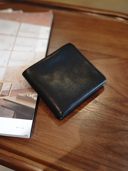 DODOMOMO定制柔软小牛皮简约大容量多卡位短款真皮百搭钱夹钱包
