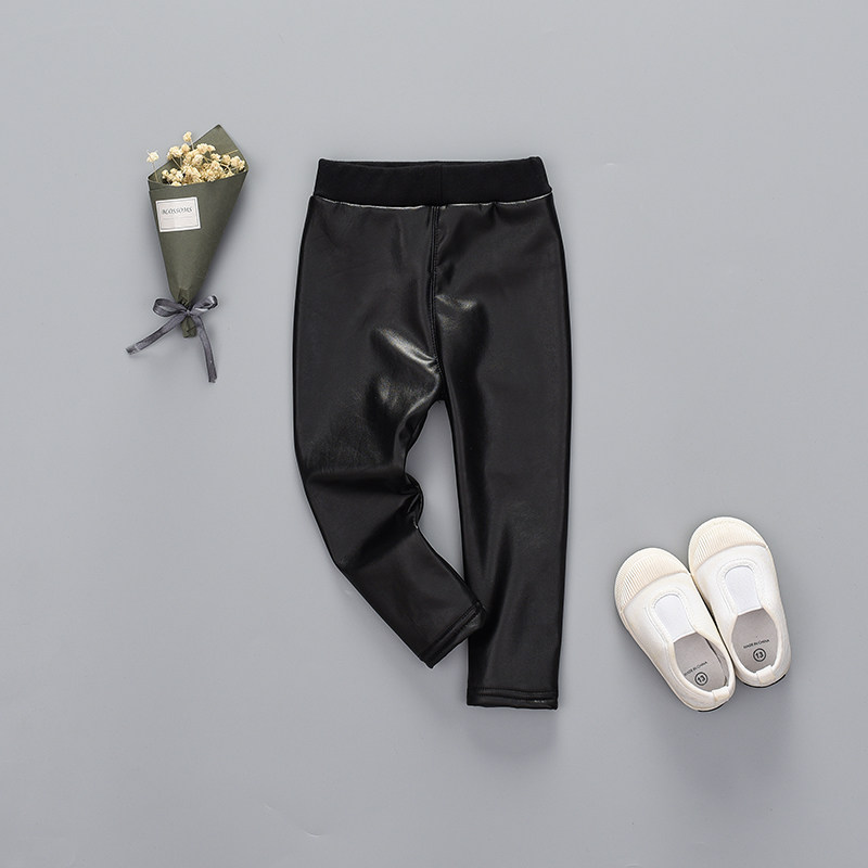 1-5 years old girl baby fleece pants 2 girls 3 autumn and winter models 4 thickened leather pants girls winter trousers leggings