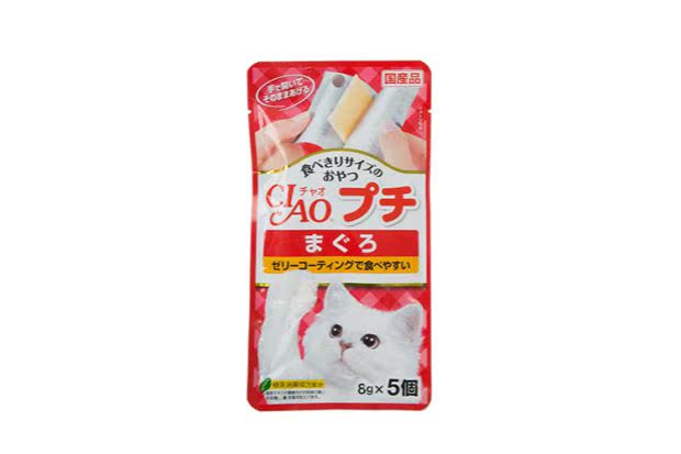 Dần dần CIAO Inabao Mèo ăn nhẹ Đồ ăn ướt Đồ ăn thịt Thịt Mực 8g * 5 Gậy 40g 110g - Đồ ăn nhẹ cho mèo thức ăn mèo catsrang