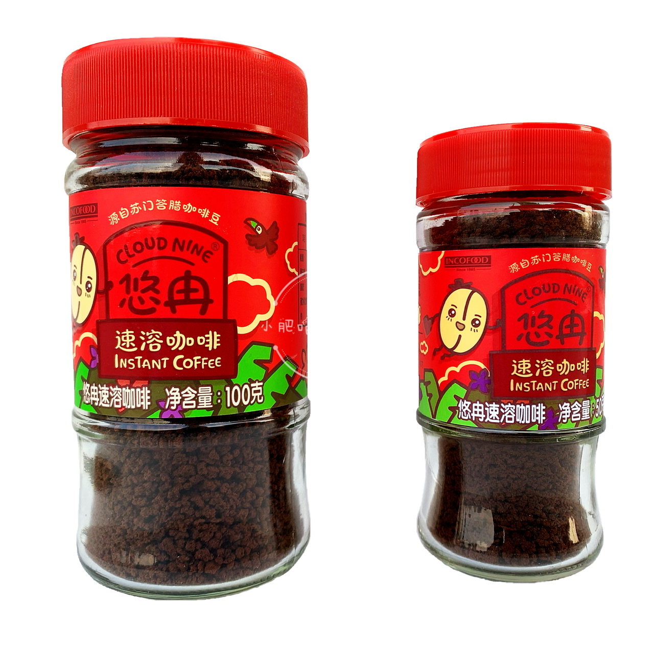 Linchtime Indonesia imports a lean pure black instant coffee 100g bottles of American black coffee condensed to the afternoon tea refreshing