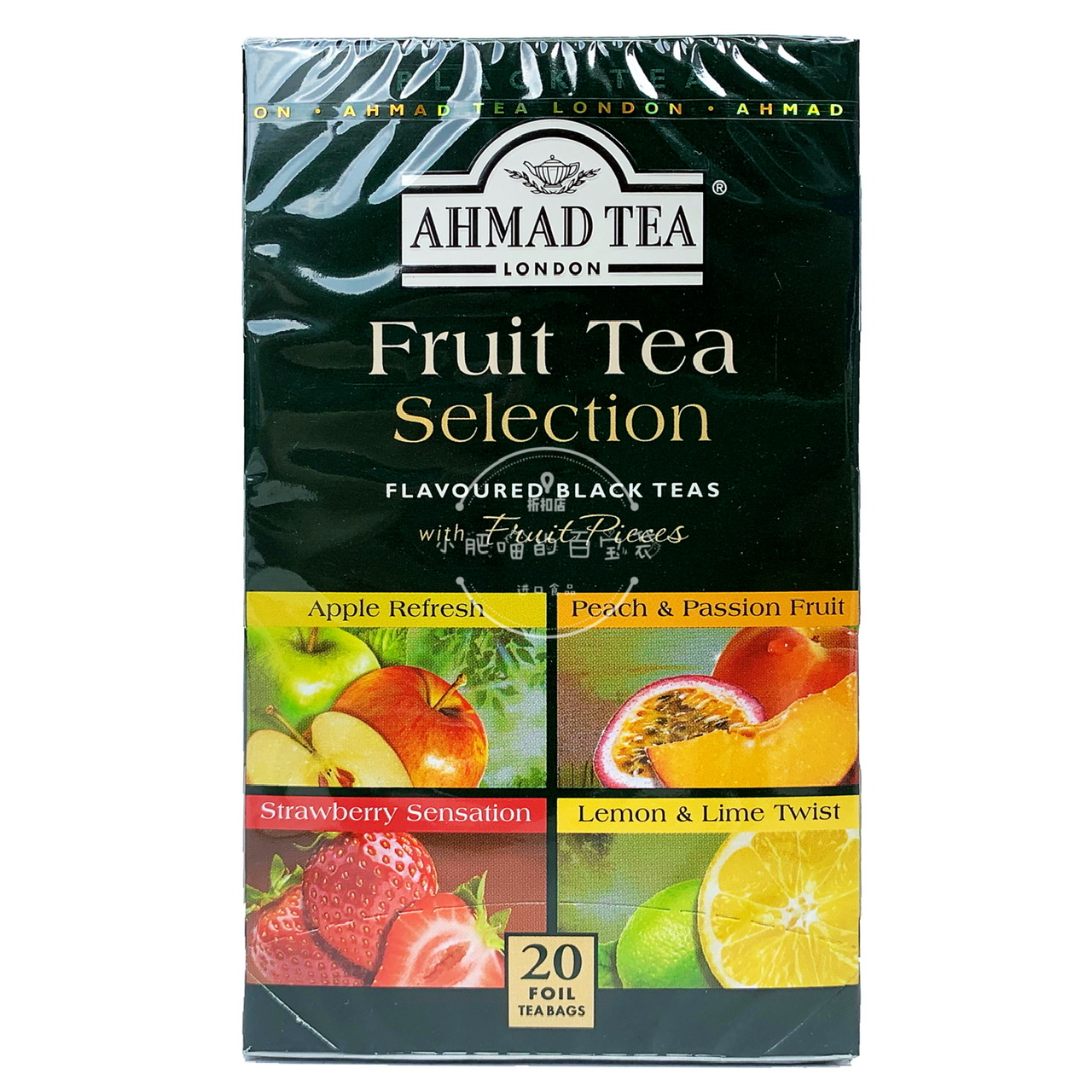 British Yaman Mixed Fruit Black Tea Lemon Honey Peach Thyme Strawberry 4 Taste 20 Package Imported Bag Tea