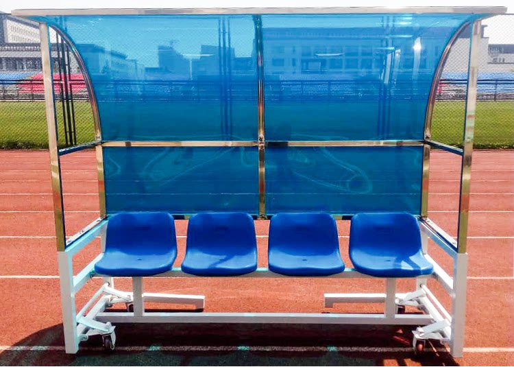 Аксессуары для арбитров 足球防护棚 替补席观众球员凳子 休息椅教练队员遮阳棚足球场看台 OTHER