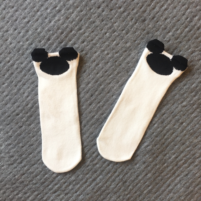 ຖົງຕີນເດັກນ້ອຍສໍາລັບລະດູໃບໄມ້ປົ່ງແລະດູໃບໄມ້ລົ່ນໃນລະດູໃບໄມ້ປົ່ງເກີດໃຫມ່ mid-calf socks pure cotton children's long leg socks cartoon cute men and women
