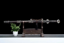 Dragon Quan Chang Jung Sword Sword Phoenix with a large Charong Dragon Nestling Sword Flower Pattern Steel Craft Swing Piece Unopened Blade