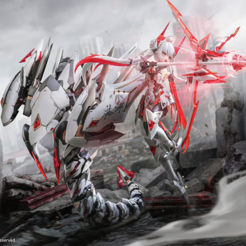 Big Manga Artist Animester Nuclear Gold Reconstruction Assembled 1/12 Mecha Girl Purple Micro Star White Snake