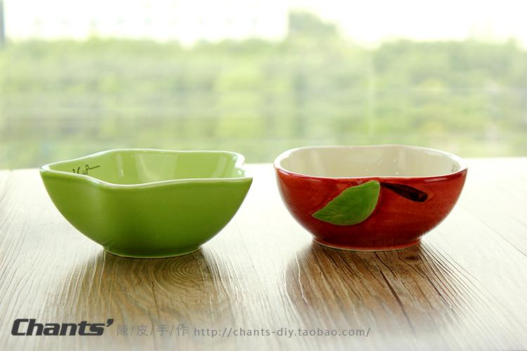 Trái cây dễ thương Pet gốm bát mèo bát con chó bát thức ăn bát gạo Teddy Bomei mèo thức ăn bát thức ăn cho chó bát nước uống bát - Cat / Dog hàng ngày Neccessities Bát đựng thức ăn cho chó