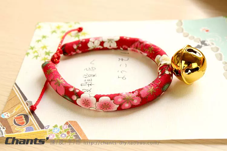 Chenpi handmade mèo chuông cổ Nhật Bản và gió cổ chó cưng chống mất thẻ nhận dạng trang sức mèo - Cat / Dog hàng ngày Neccessities Khay thức ăn cho mèo