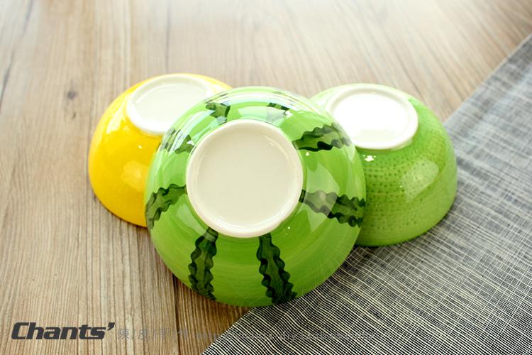 Trái cây dễ thương Pet gốm bát mèo bát con chó bát thức ăn bát gạo Teddy Bomei mèo thức ăn bát thức ăn cho chó bát nước uống bát - Cat / Dog hàng ngày Neccessities Bát đựng thức ăn cho chó