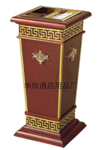 High-grade diamond Titanium alloy High-grade durable trash can Floor ash bucket Solid wood floor ash bucket new product