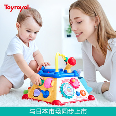 Игрушки сортировщики 日本toyroyal皇室玩具六面体益智玩具六面盒一岁宝宝百宝箱早教盒