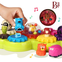 Beilly B Toys animal choir a variety of fun sound effects rotatable music luminous puzzle Music Box