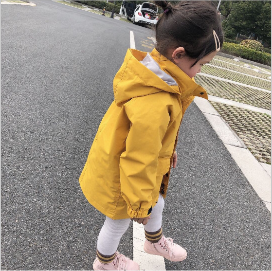 Milk! 2021 new children's stormtrooper thin trench coat boys' and girls' casual jacket Spring and Autumn Korean edition top