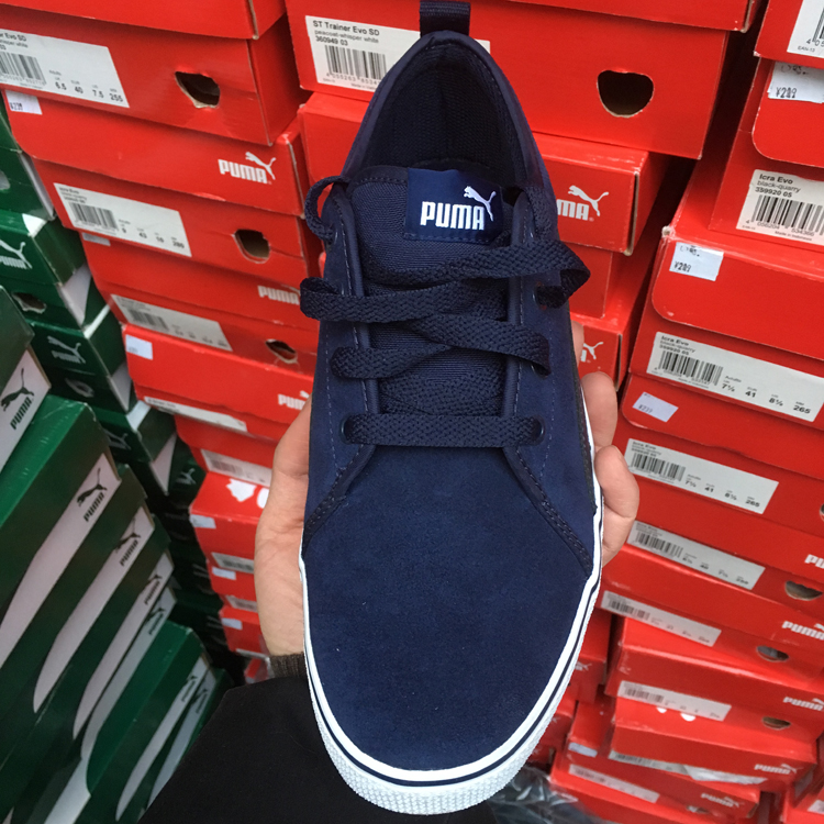 PUMA PUMA STREET VULC fur man retro giày thể thao cắt thấp 361523 giày thể thao bitis nữ