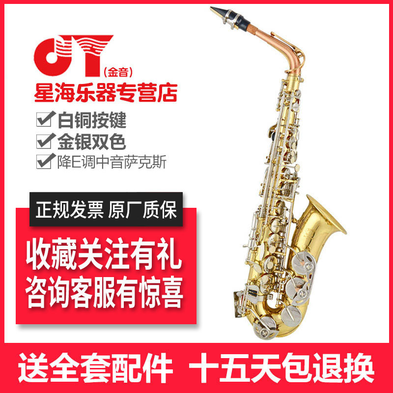 Xinghai Jinyin JYAS-E100D Saxophone Drop E Alto Bend Saxophone