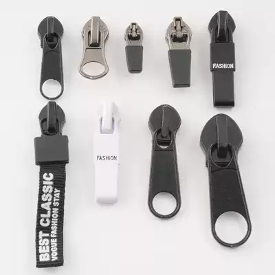 Reverse zipper head No. 5 No. 8 No. 10 nylon reverse buckle waterproof pull lock head assault jacket bag clothes zipper accessories