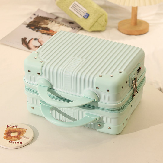 Cosmetic bag 16 inch combination lock suitcase
