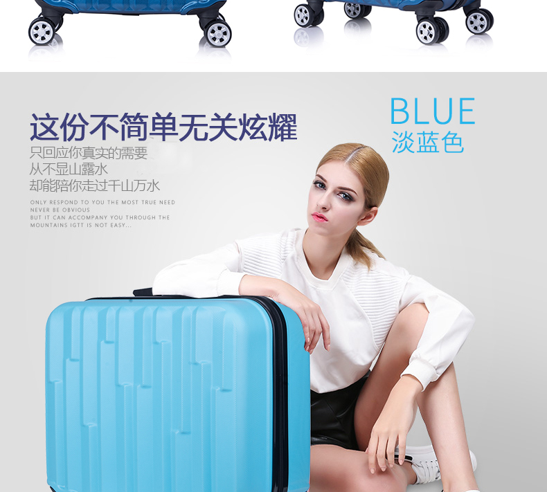 18 inch nội trú nữ mini phổ quát xe đẩy trường hợp phiên bản tiếng Hàn của vali nhỏ nam kinh doanh vali vali kéo trẻ em