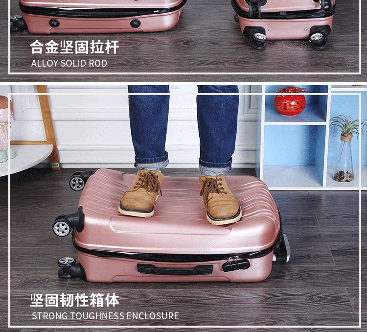 Phiên bản tiếng Hàn của chiếc vali phổ biến bánh xe màu trắng nam 20 inch vali nhỏ nữ sinh viên đại học 24 hộp đựng xe đẩy 28 inch bánh xe vali