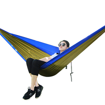 Single canvas thickened hammock College student bedroom lazy hanging chair Outdoor double swing dormitory anti-rollover
