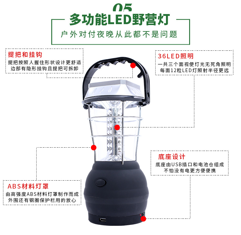 Miễn phí thuyền lạc đà lều ánh sáng ngoài trời năng lượng mặt trời sạc điện đa chức năng đèn lồng ánh sáng dẫn cắm trại ánh sáng đèn pin tích điện