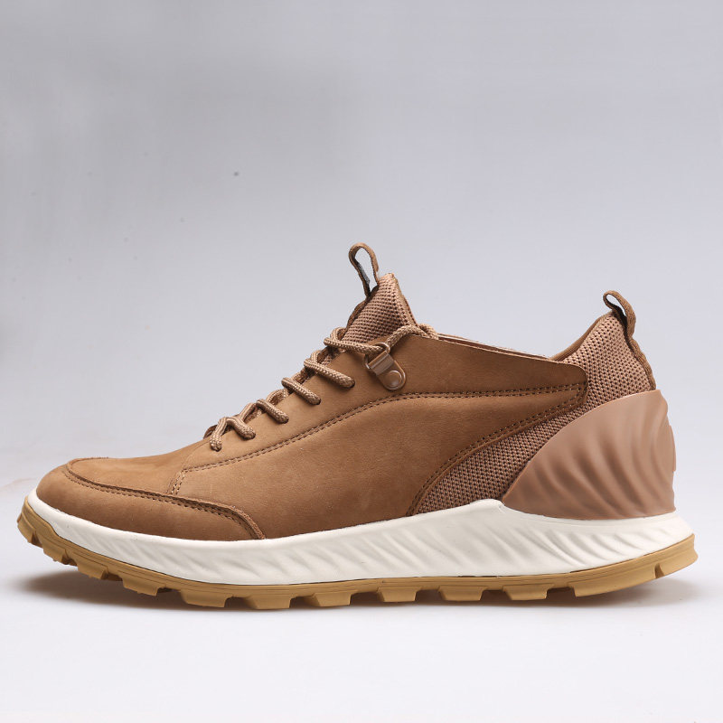 Huantu men's shoes autumn and winter new outdoor running sneakers men's leather all-match casual shoes leather shoes hiking shoes