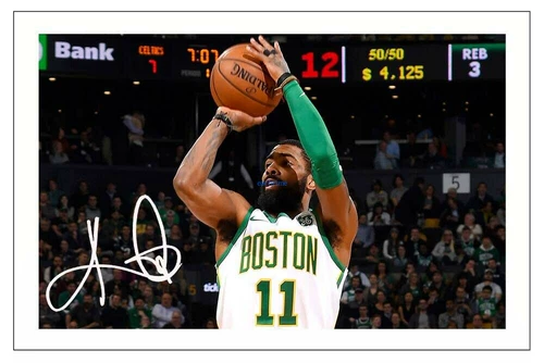 Kyry Owen Kyrie Irving Signature Photo, прикрепленная рама