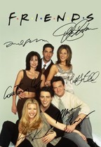 Friends Six Friends Rachel Chandler Joey Monica Signed Photo #3