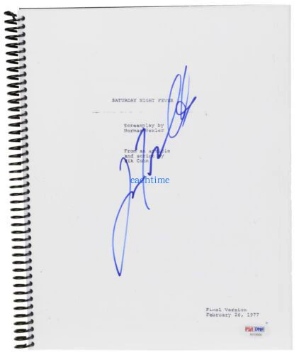 Джон Траволта, автографа к сертификату фанатов в субботу вечером