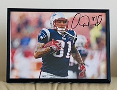 Сувенирные фотокарточки nfl 新英格兰爱国者 aaron hernandez