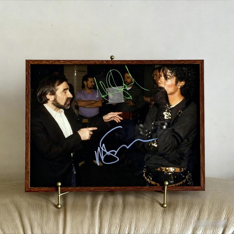 Martin Scorsese Michael Jackson Michael Jackson Signed Photo Frame
