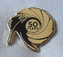 Official 50th Anniversary James Bond 007 James Bond Badge