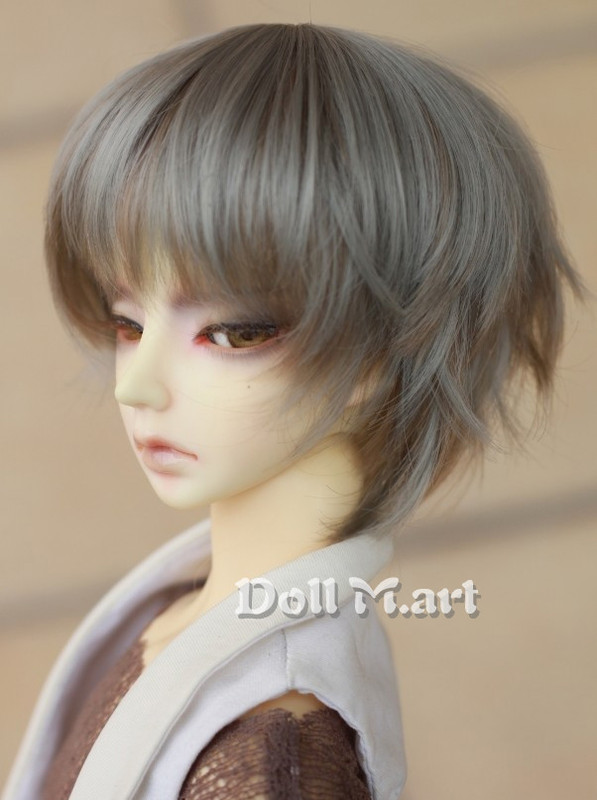 〓 Doll Mart 〓 Bjd Wig 1/3 Mdd Gray Series - Earth Tones Jinlong [Handsome Hair] in Stock