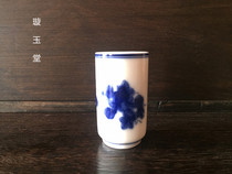 Special offer 1990s hand-painted underglaze blue and white flower tea cups scent cups scent cups tea cups personal cups