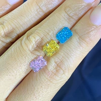 Желтый бриллиант основан/2 карат 6x8 мм