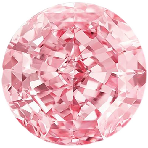 Обручальное кольцо, искусственный драгоценный камень, розовый алмаз, делается под заказ