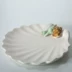 Địa Trung Hải vỏ gốm trang trí ốc xà cừ phòng khách trang trí biển hộp đồ trang sức trái cây trắng tấm thủ công