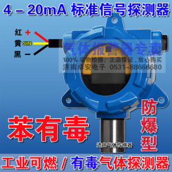 4-20mA 표준 전류 신호 벤젠 독성 가스 누출 송신기 C6H6 가스 농도 감지기 프로브