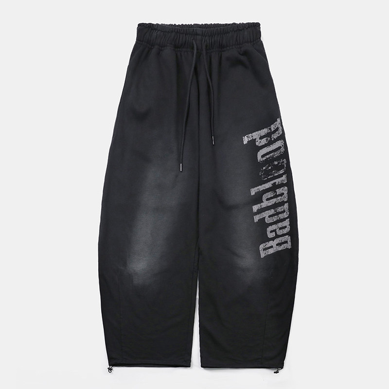 Корейские женские широкие брюки badblood в американском ретро стиле, свободные спортивные штаны с эффектом стирки