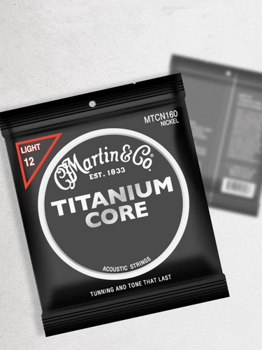 Martin Strings Аутентичные народные деревянные гитарные аксессуары MTCN160 Титановый сплав черный воин Martin String Line Full Set Set