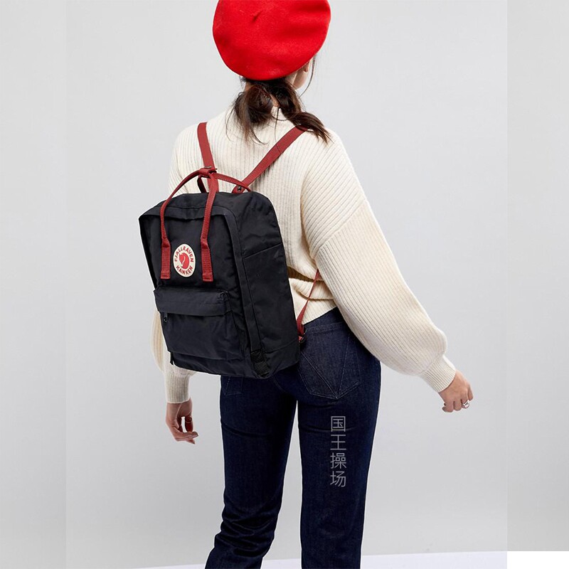 Black red tape for the black red tape) Arctic Fox Pair Shoulder Bag Fjallraven Kanken Women's Sport Shoulder Bag Waterproof