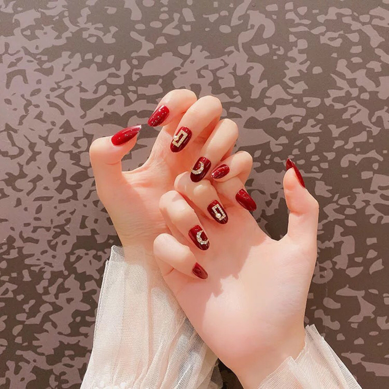 Wearable Nail Art Nail Pieces, Finished Product, Reusable Nail Stickers, Removable Nail Stickers, Fake Nails for Pregnant Women