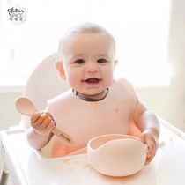 Canada glitterspicce Baby sucker auxiliary food bowl spoon Baby sucker bowl Drop tableware