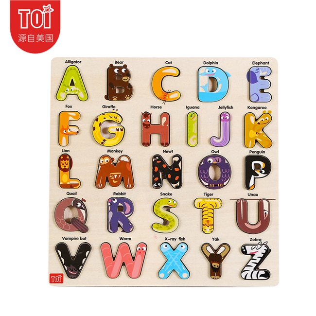 USA TOI Early childhood Animal Animal Words Alphabet Cognitive Kindergarten Alphabet single word 3 years old 