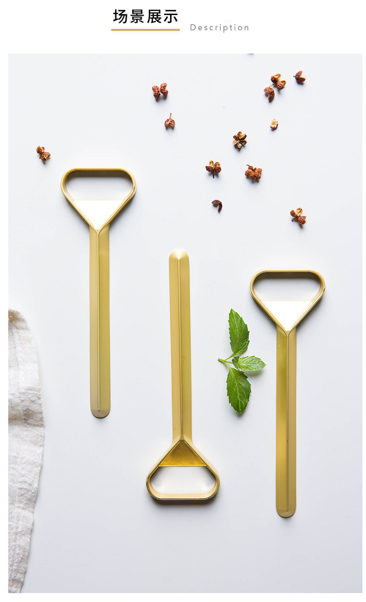 Золотая открывашка, креативная ручка, универсальная отвертка, гаечный ключ, простой и элегантный дизайн 