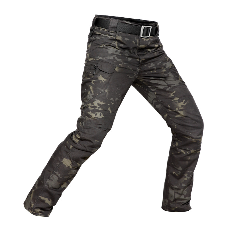 Outdoor tactical pants men's casual bullet waterproof overalls Special forces camouflage pants Slim military fans straight tube for training increase
