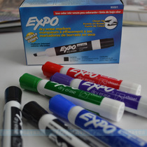 United States three-foe EXPO Square head whiteboard pen oblique head whiteboard pen 80001 low odor Chisel